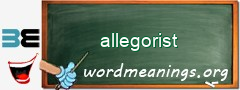 WordMeaning blackboard for allegorist